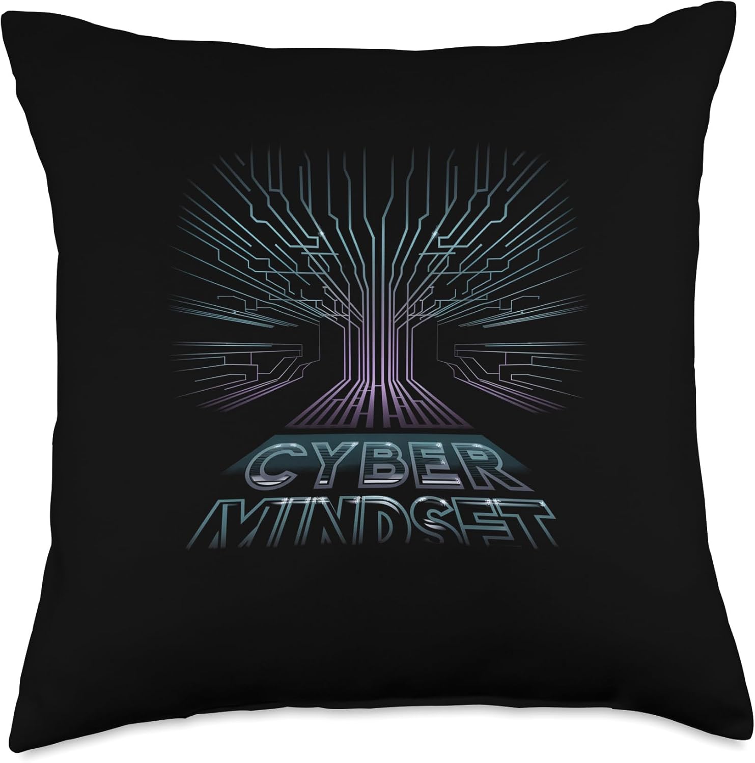 Cyber Mindset AI Artificial Intelligence Throw Pillow