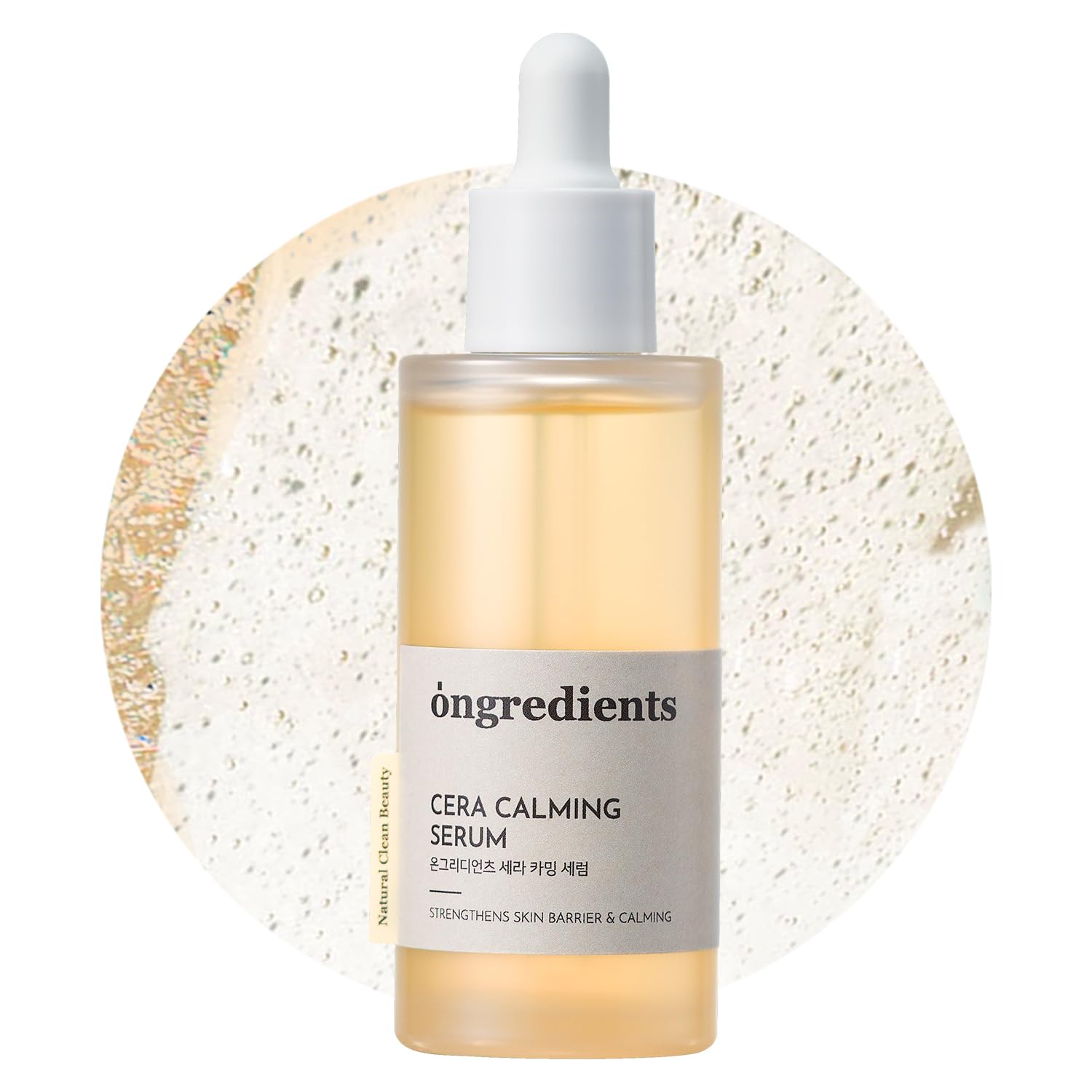 Ongredients 76% Centella Asiatica Ceramide Serum, Instantly Soothes Sensitive Skin, Skin Barrier Repair Moisturizer, Hydrating Serum, Korean Skin Care, 1.69 Fl Oz