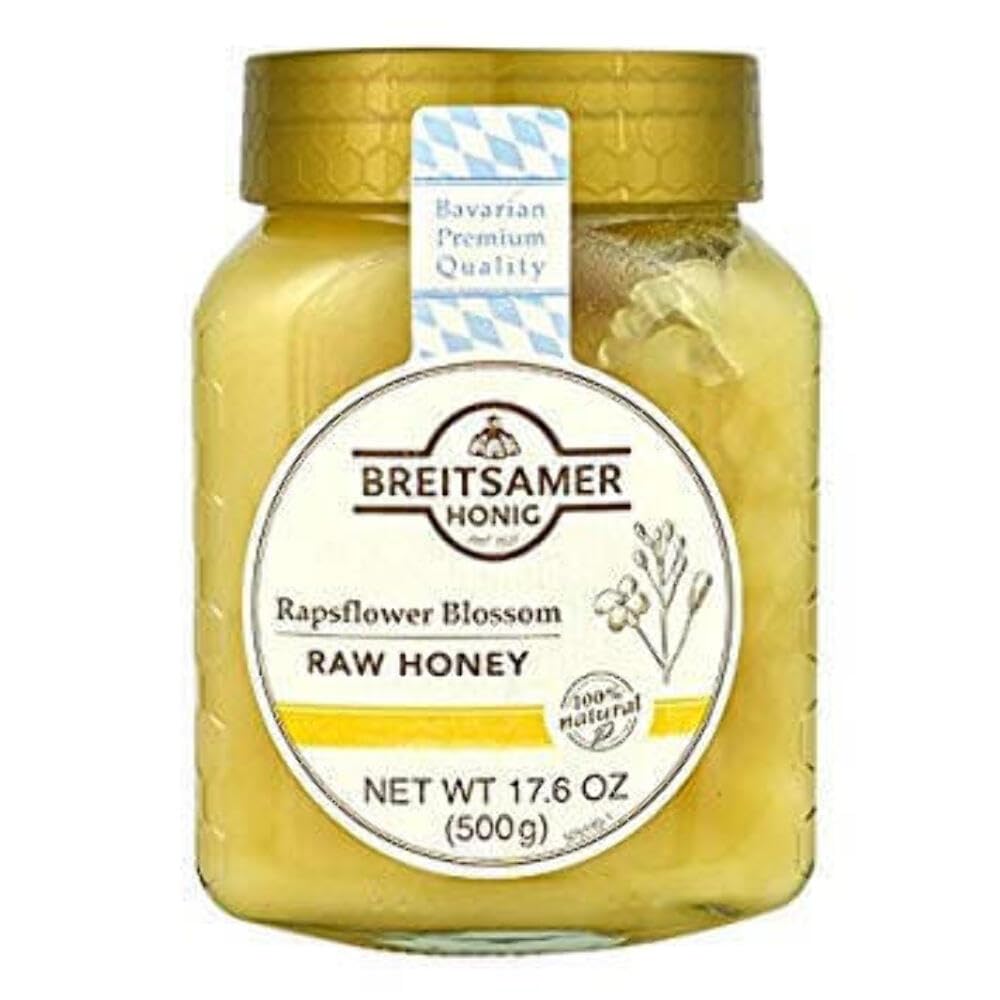 Breitsamer, Creamy Rapsflower Blossom Honey Jar, 17.6 oz