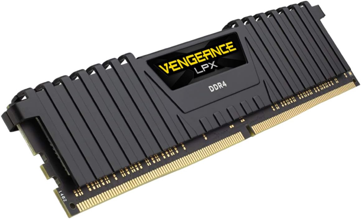 Corsair Vengeance LPX 8GB (1x8GB) DDR4 3600 (PC4-28800) C18 Optimized for AMD Ryzen – Black