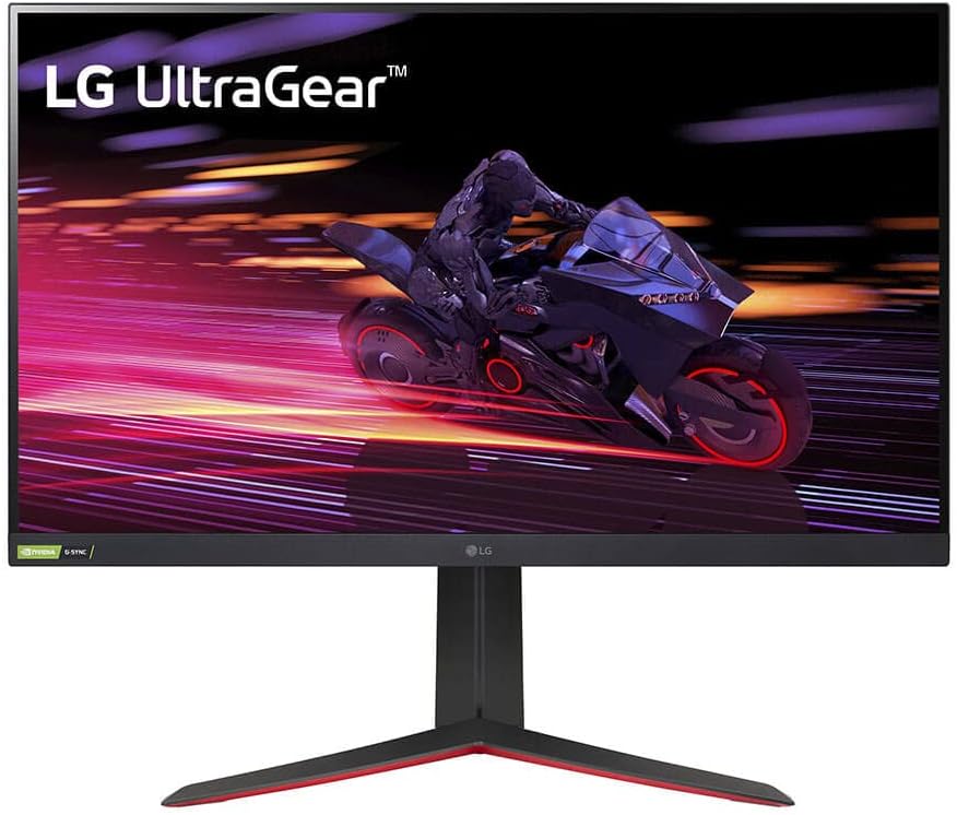 LG 32GP750-B 32 Inch QHD (2560 x 1440) IPS UltraGear Gaming Monitor with 1ms (GtG) and 165Hz Refresh Rate, NVIDIA G-SYNC Compatible with AMD FreeSync Premium, Tilt/Height/Pivot Adjustable – Black