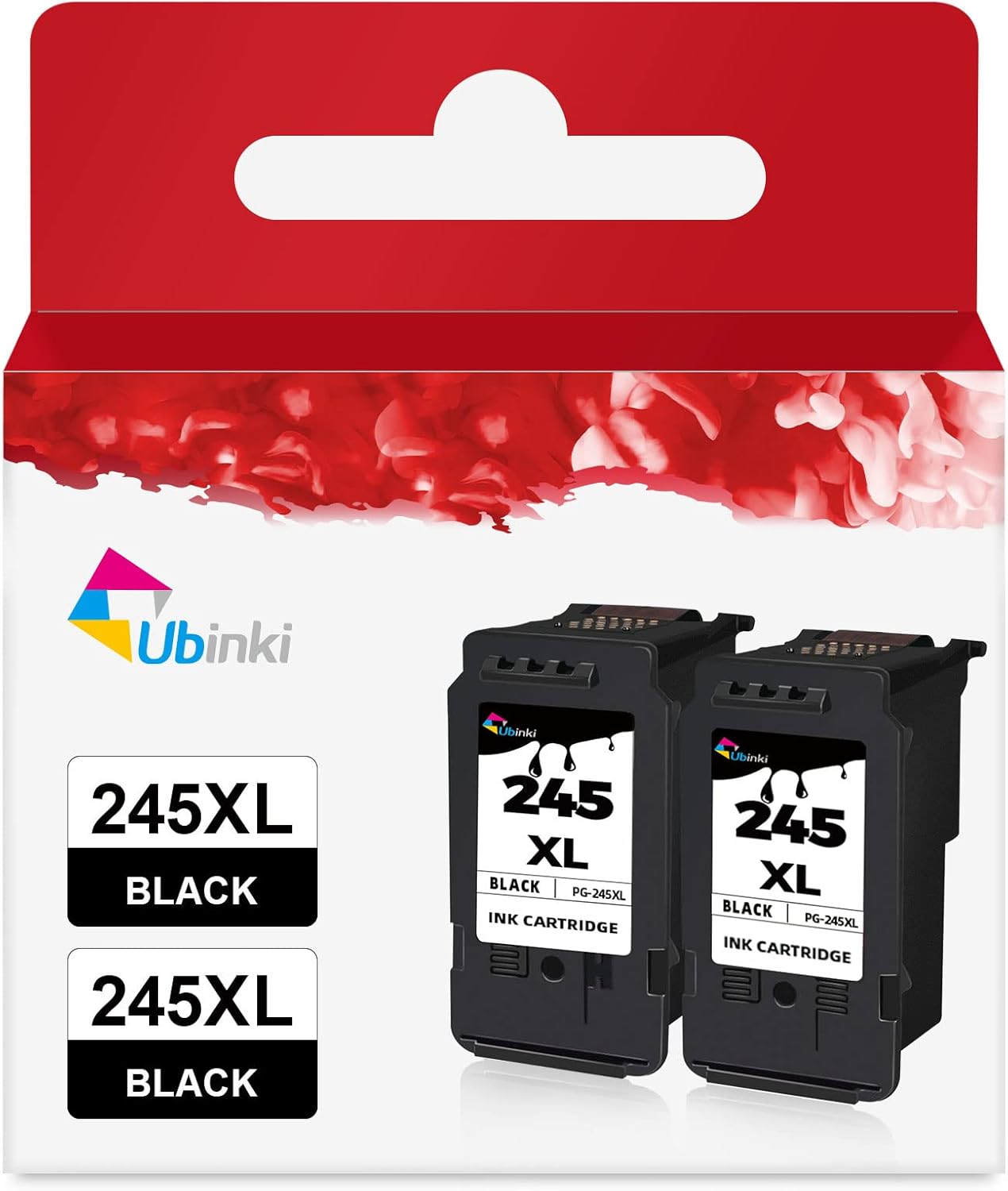 Compatible Ink Cartridge Replacement for Canon 245XL 245 XL PG-245 PG245 XL 243 243XL Ink (Black, 2Pack) for MX490 TR4520 TS3322 TR4522 TR4500 TS3122 TS3300 MX492 MG2522 TS3320 TS3100 Printer