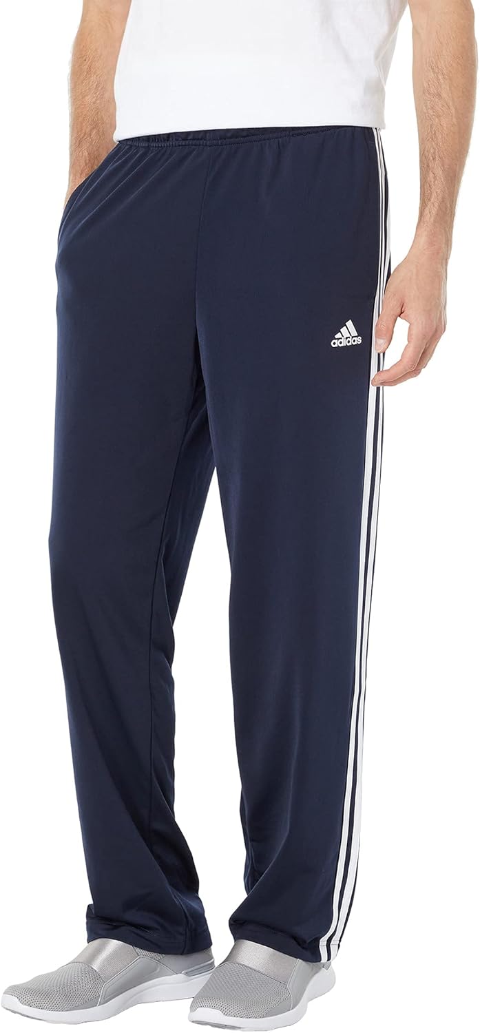 adidas Men’s Essentials Warm-Up Open Hem 3-Stripes Tracksuit Pants