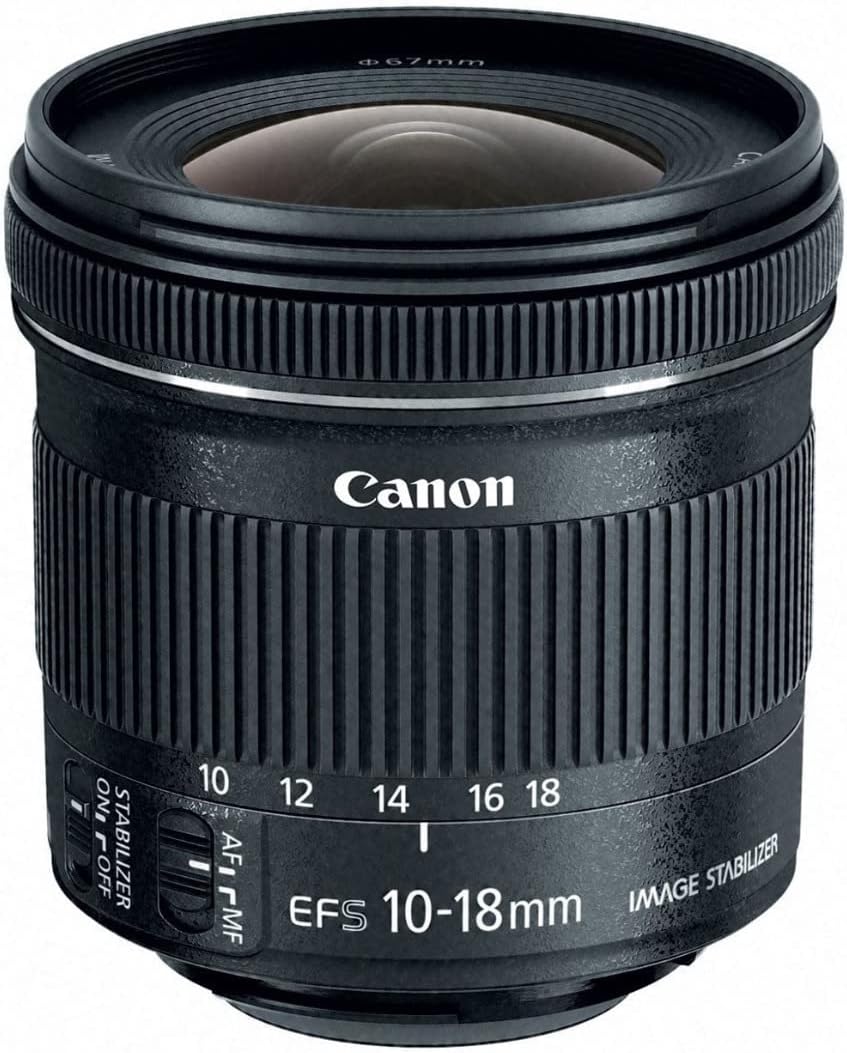 Canon EF-S 10-18mm f/4.5-5.6 is STM Lens, Lens Only