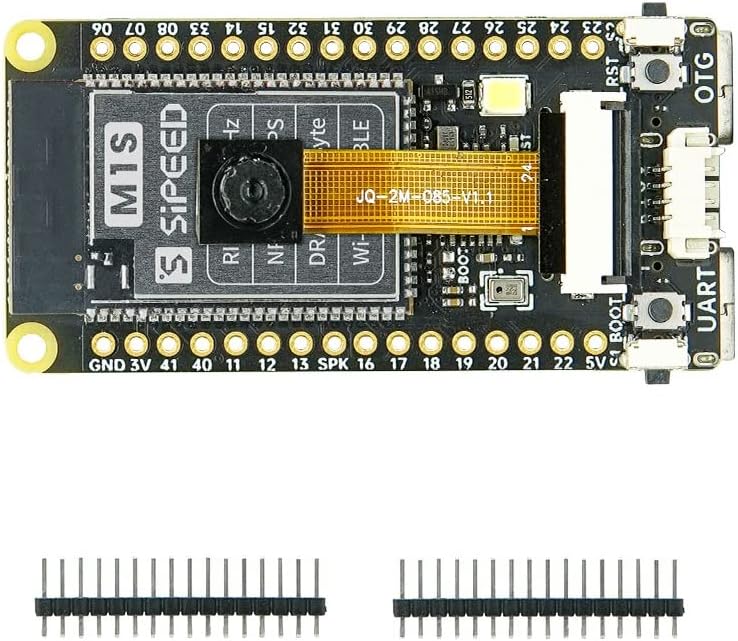 youyeetoo Sipeed M1s Dock RISC-V AI Development Board with Camera, for AIOT tinyML, Support WiFi/BT/BLE/Zigbee, Linux FreeRTOS (Bundle B)