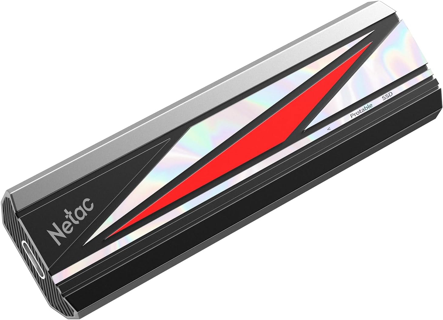 Netac 512GB Extreme Portable SSD External Solid State Drives Up to 2000MB/s Read 1700MB/s Write Speed, USB 3.2 Gen.2 Business Travel Essential Supports Win to Go Dust-Resistant, ZX20L