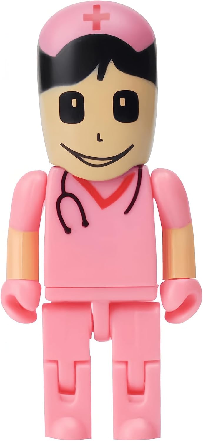 64GB USB 3.0 Flash Drive Plastic Nurse High Transfer Speed Pendrive Memory Stick Pink