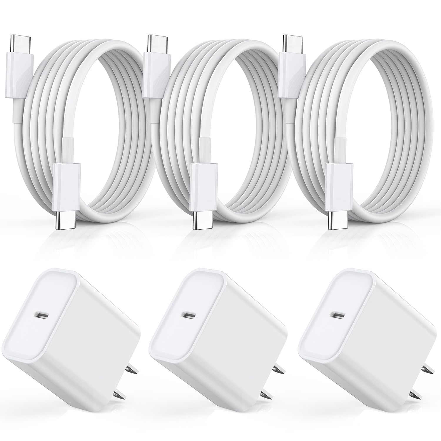 Fast Charger for iPhone 16 15, 3Pack USB C iPad Charger PD Fast Charger Block 6FT Long USB C to Type C iPhone 16 15 Charging Cable Cord for iPhone 16/16 Pro/Plus/15/15 Pro/Pro Max,iPad Pro 12.9/11inch