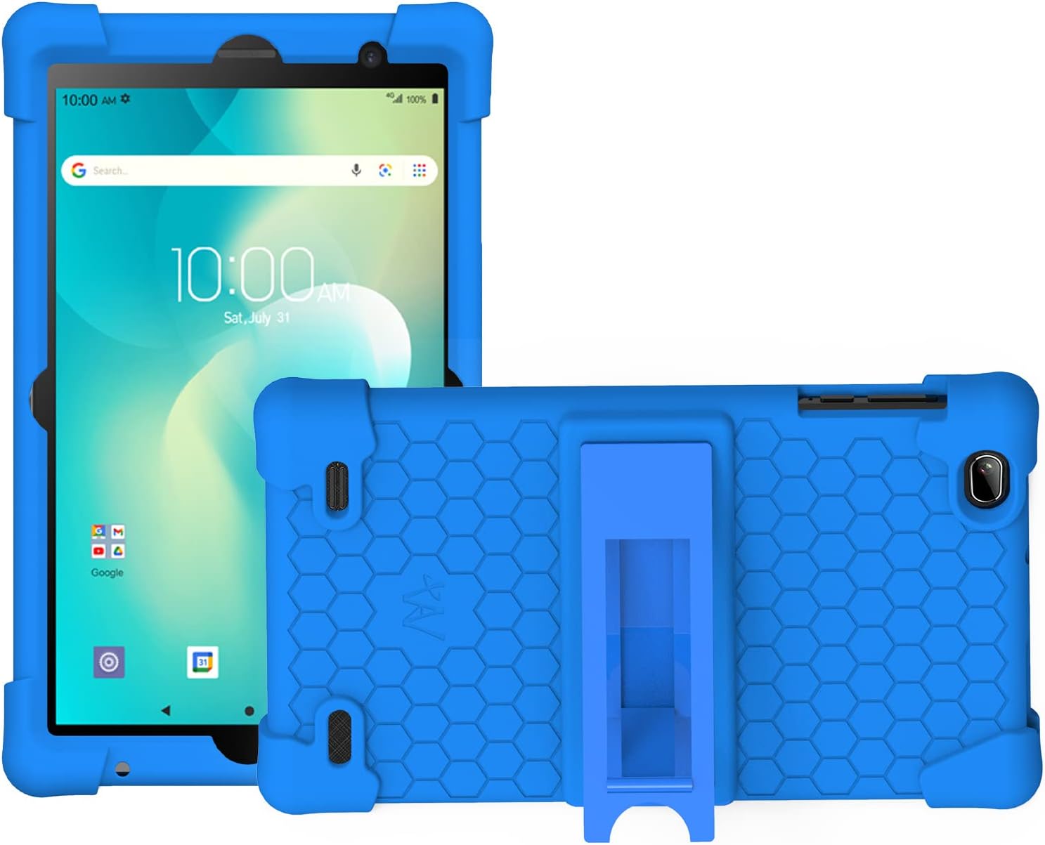 (for Cellution IRIS Tablet 8.0) Transown Silicone Case for Weelikeit F83W 8 Inch Android 13 Tablet/IRIS Mobility 8.0 Tablet/Clearsounds CSTTAP8 Case/CWOWDEFU 8 Inch Case – Blue