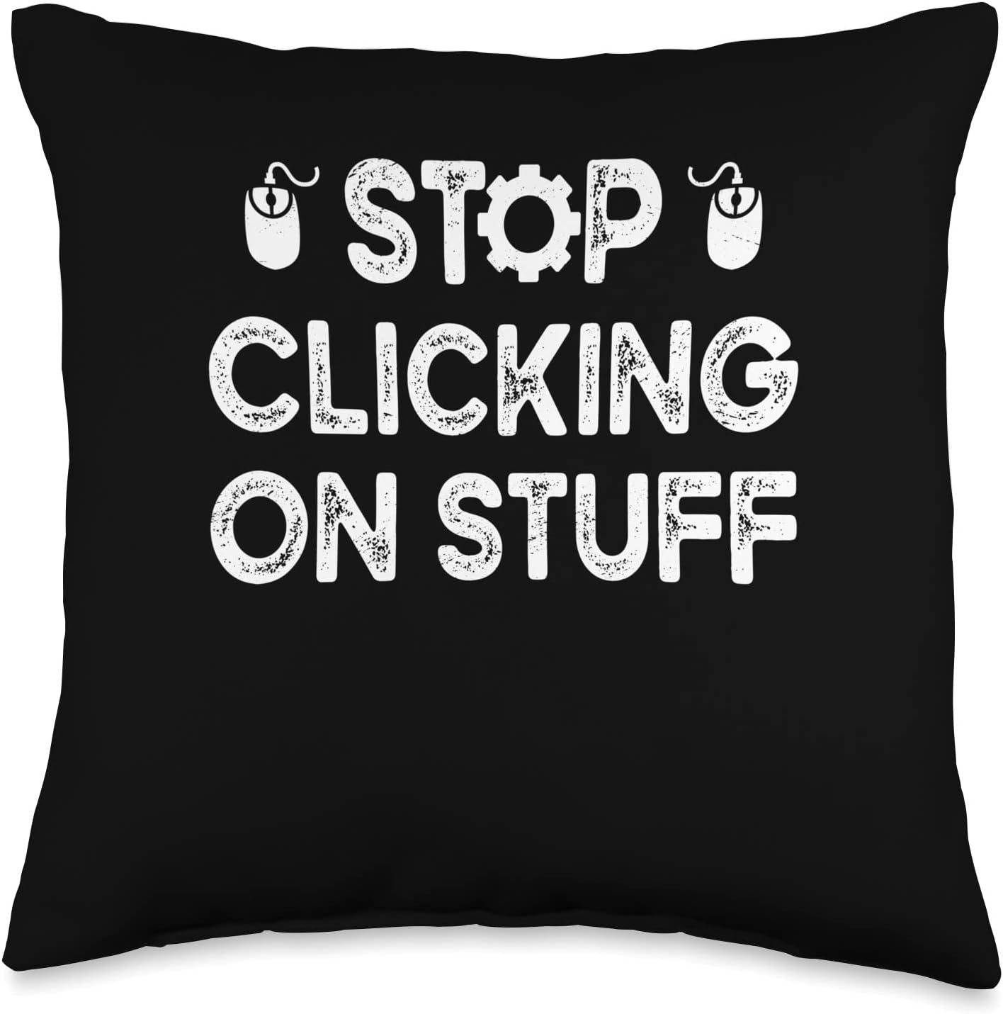 Funny Technical Support Joke Professional Help Desk Worker Throw Pillow, 16×16, Multicolor