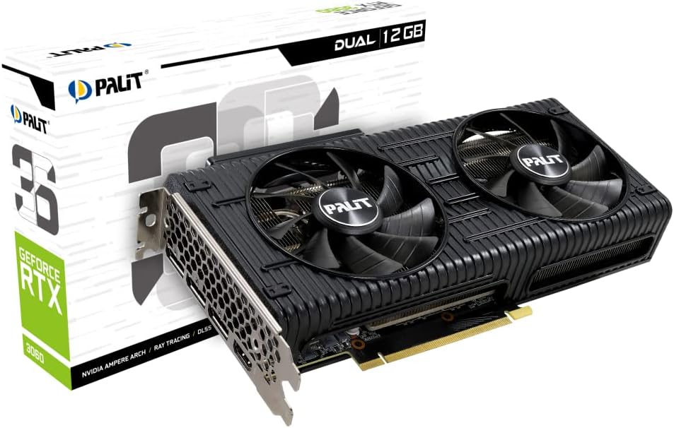 GEFORCE RTX 3060 Dual 12GB GDDR6 192 BITS Video Card – NE63060019K9-190AD