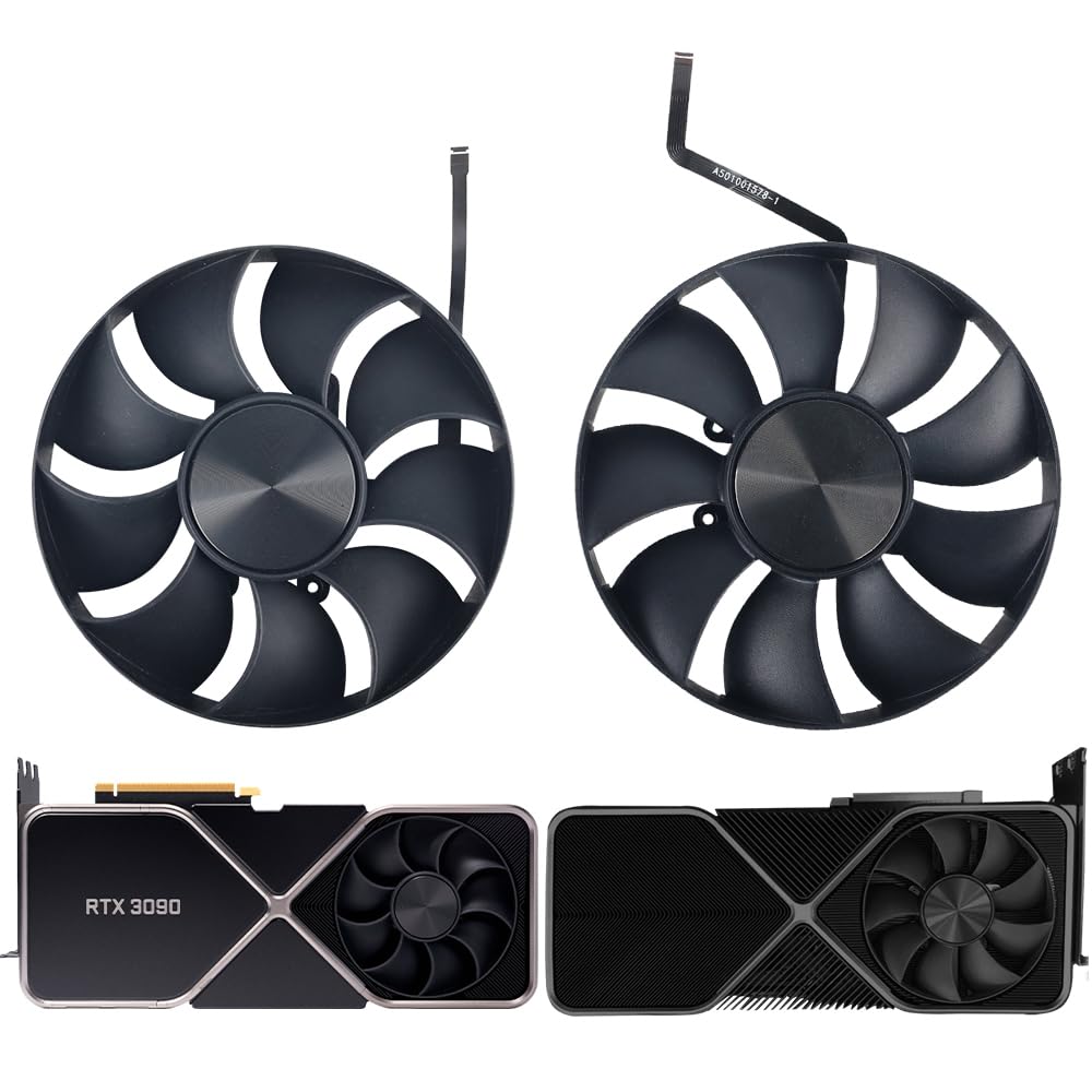 110mm Cooling Fan Replacement for Nvidia RTX 3090 FE 3090FE 3090Ti Founders Edition Graphics Card Fan (Fan-AB)