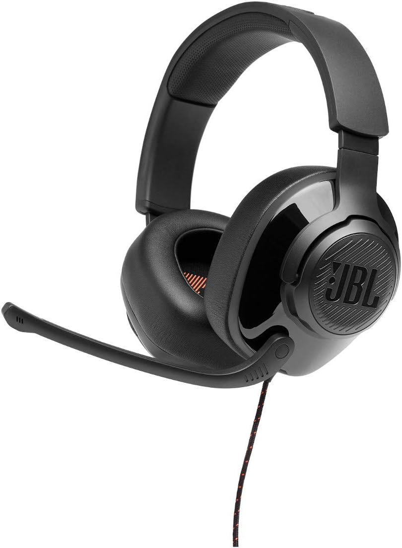 JBL Quantum 300 – Wired Over-Ear Gaming Headphones with JBL Quantum Engine Software – Black, Large