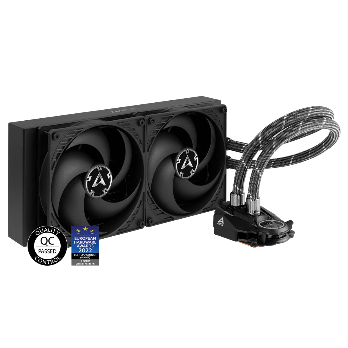 ARCTIC Liquid Freezer – 280 – Multi Compatible All-in-One CPU AIO Water Cooler, Efficient PWM Controlled Pump, Fan Speed: 200-1700 RPM (Controlled via PWM), LGA1700 compatible – Black