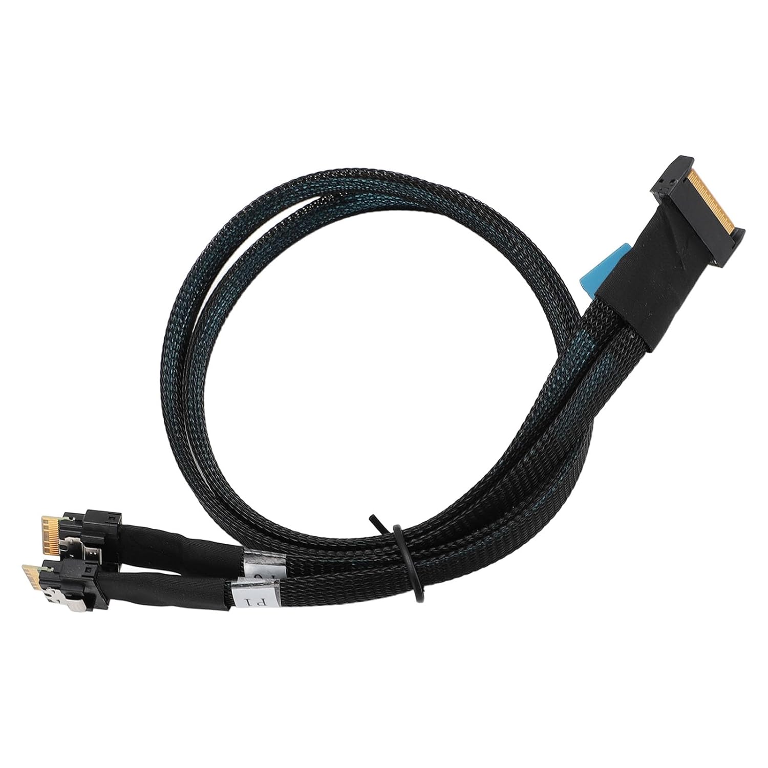 GOWENIC MCIO 8i to 2 Ports SFF‑8654 4i Cable, 32GT per Second High Speed Adapter for Data Center, Servers, Network, 50CM