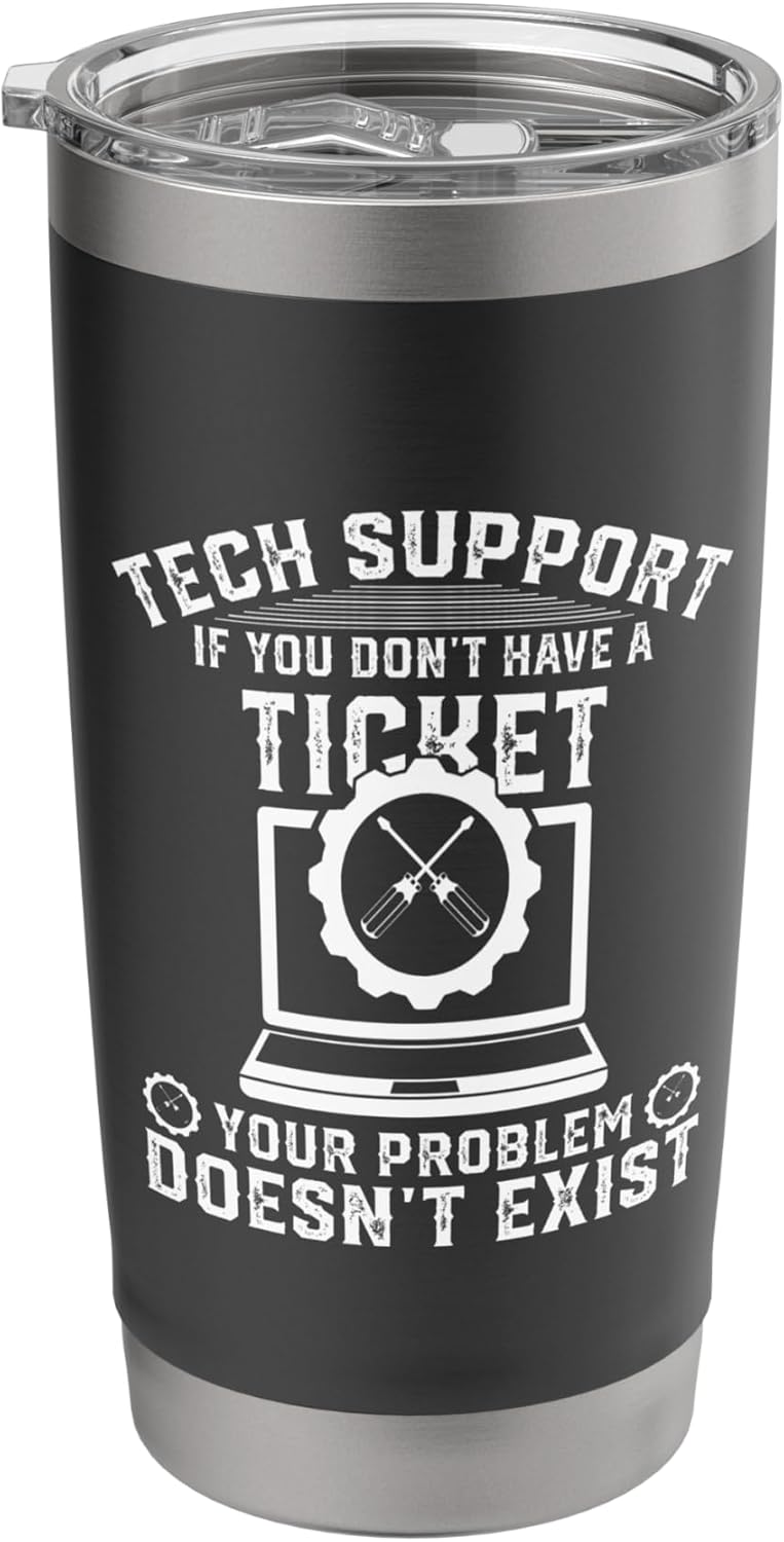 Funny Information Technology Tech | Technical Support Stainless Steel Insulated Tumbler