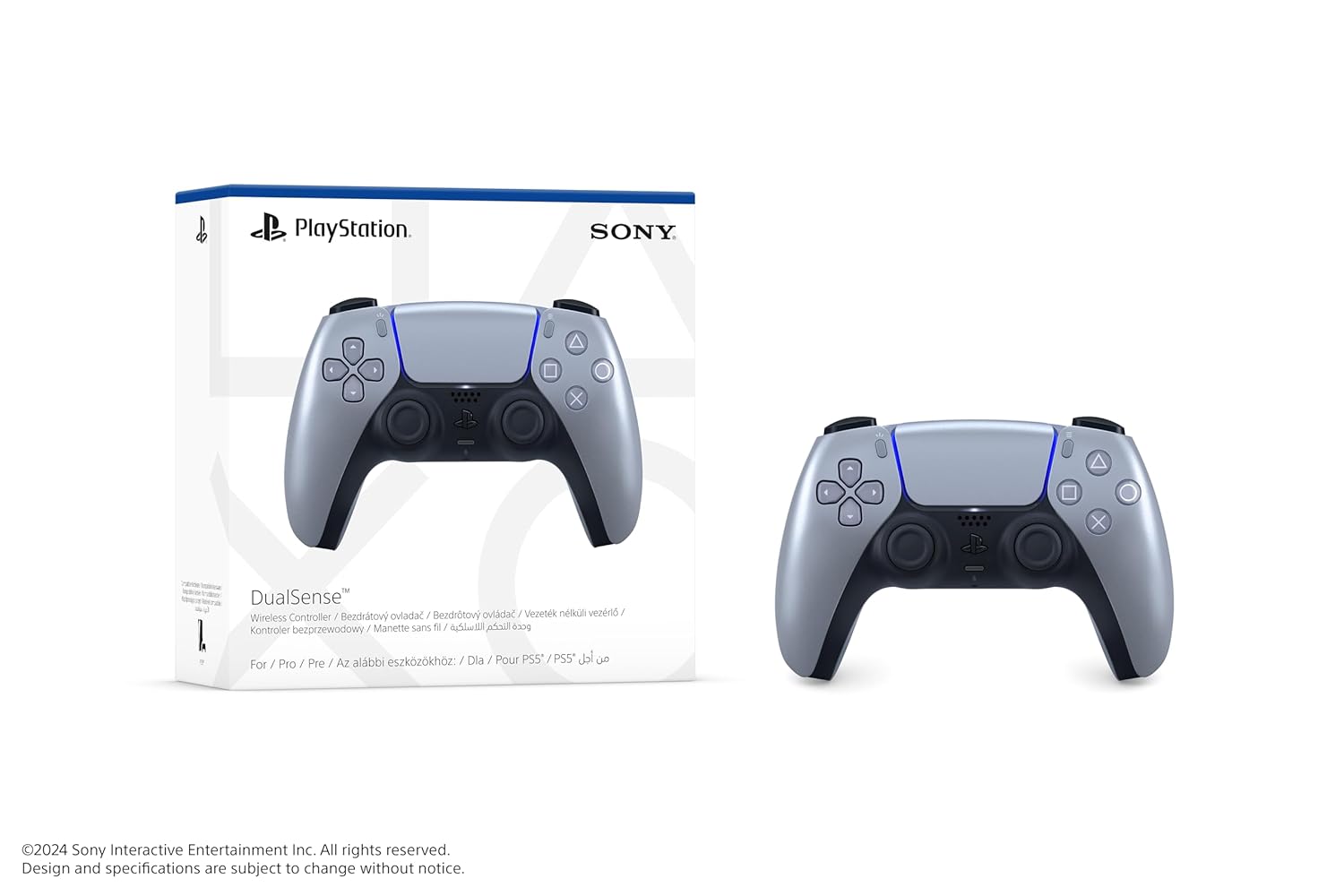 PlayStation DualSense Wireless Controller – Sterling Silver