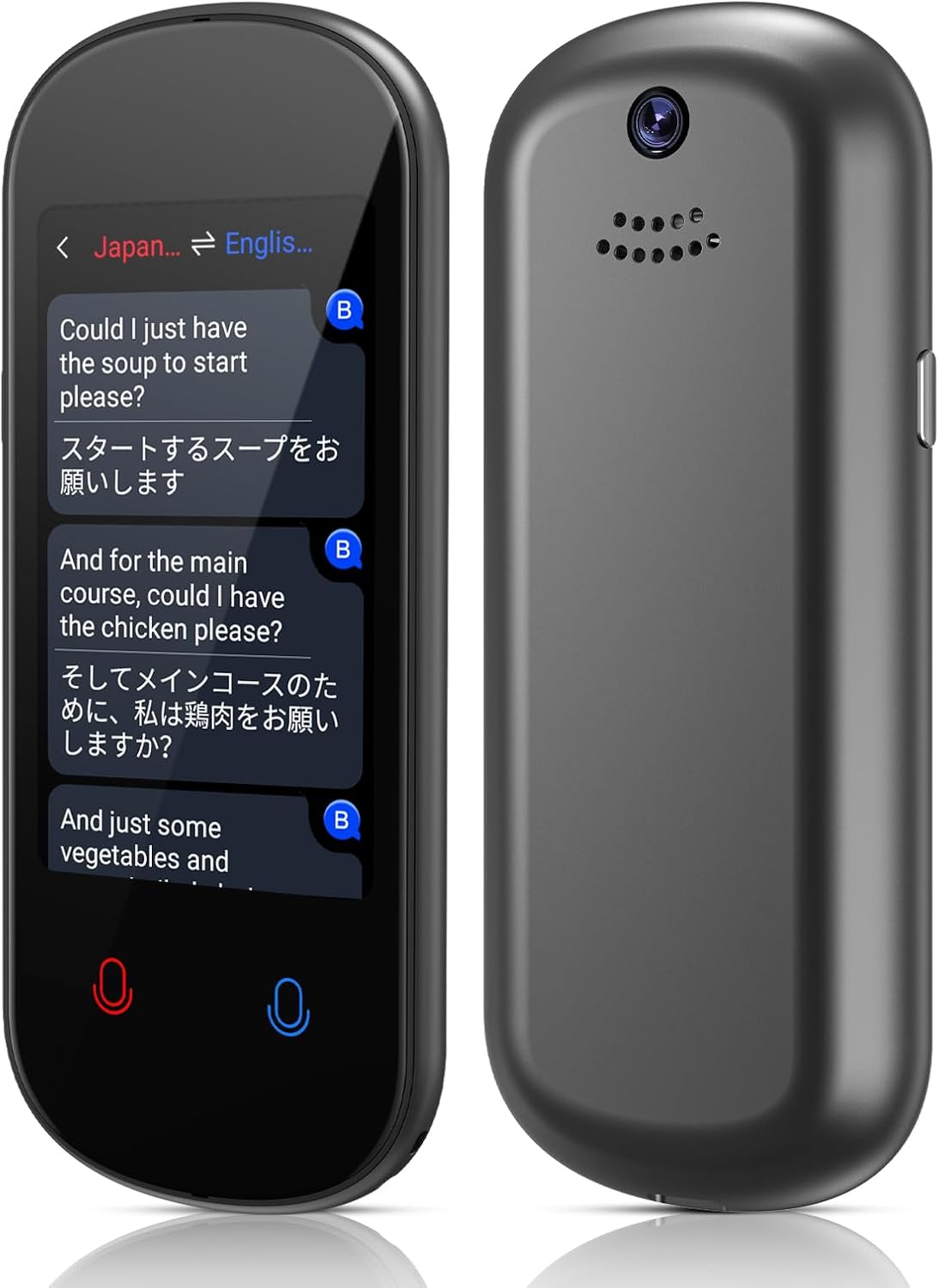 Language Translator Device No WiFi Needed, 138 Languages Two Way Real-Time Voice Translation with 3”HD Touch Screen, Instant Translator Support Offline/Recording/Photo Translation for Travel Business