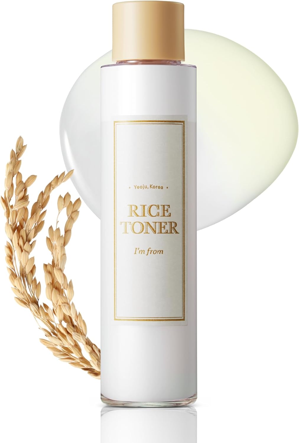 I’m from Rice Toner, Milky Toner for Glowing Skin, 77.78% Korean Rice, Glow Essence with Niacinamide, Hydrating for Dry, Dull, Combination Skin, Vegan, Fragrance Free, Glass Skin 5.07 Fl Oz