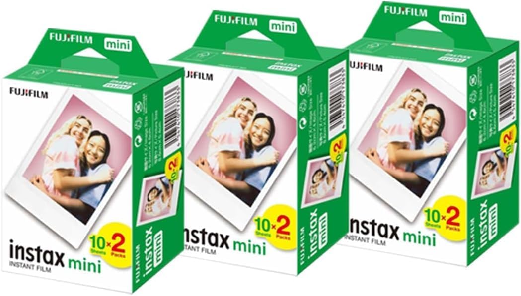 Fujifilm Instax Mini Instant Film (3 Twin Packs, 60 Total Pictures) – International Version