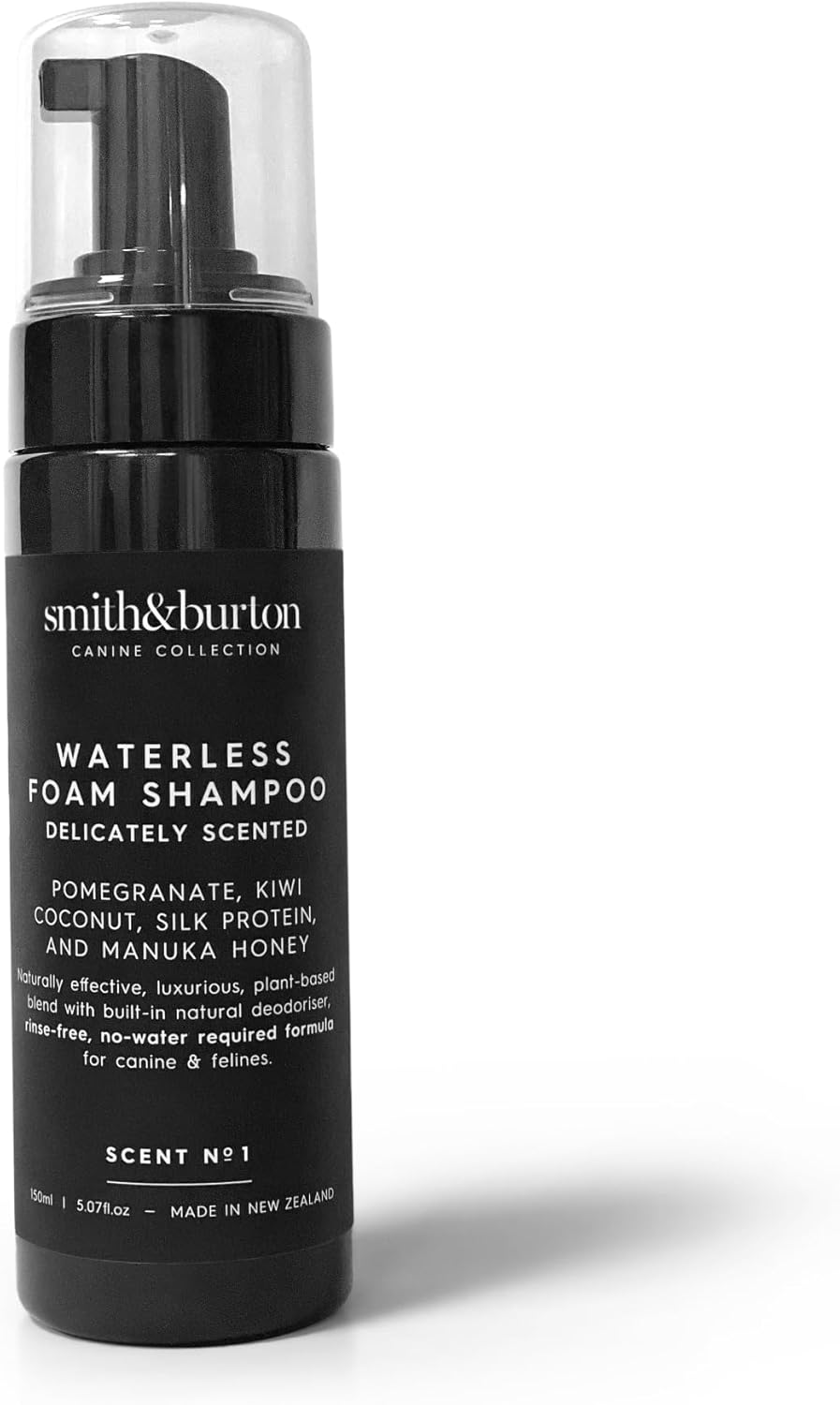 smith&burton Waterless Foam Shampoo Delicately Scented – 5.07 fl.oz