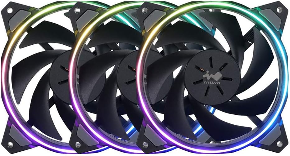 InWin Sirius Loop Addressable RGB Triple Fan Kit 120mm High Performance Cooling Computer Case Fan Cooling