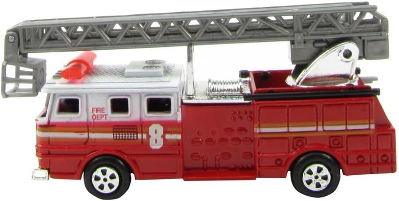 Treasure Gurus 1:87 Scale HO Gauge Fire Engine Ladder Truck Model Train Accessory Pencil Sharpener