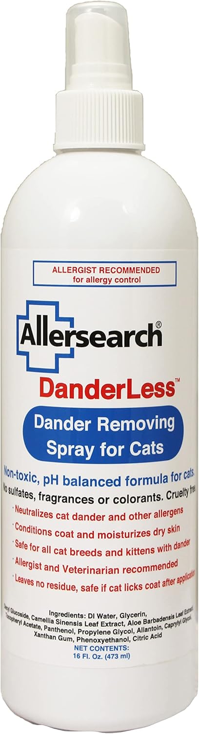 Allersearch DanderLess Dander Removing Spray for Cats