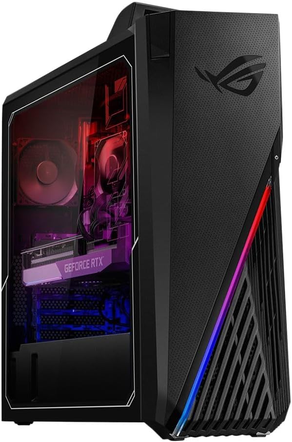 ASUS ROG Strix GA15 Gaming Desktop Tower PC,AMD Ryzen 7 5800X Processor, NVIDIA GeForce RTX 3080 10GB GDDR6X, 64GB DDR4 RAM, 2TB NVMe SSD, Keyboard and Mouse, Windows 11 Home