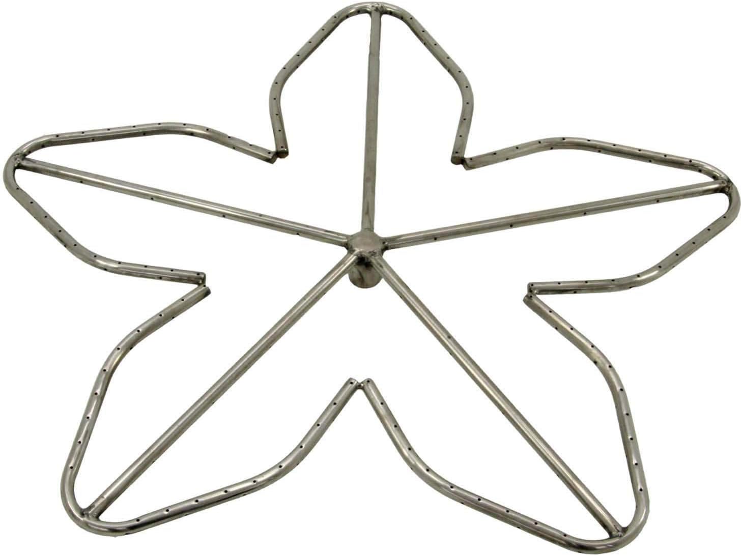 HPC Fire Penta Fire Pit Burner (PENTA30-NG), 30-Inch, Stainless Steel, Natural Gas