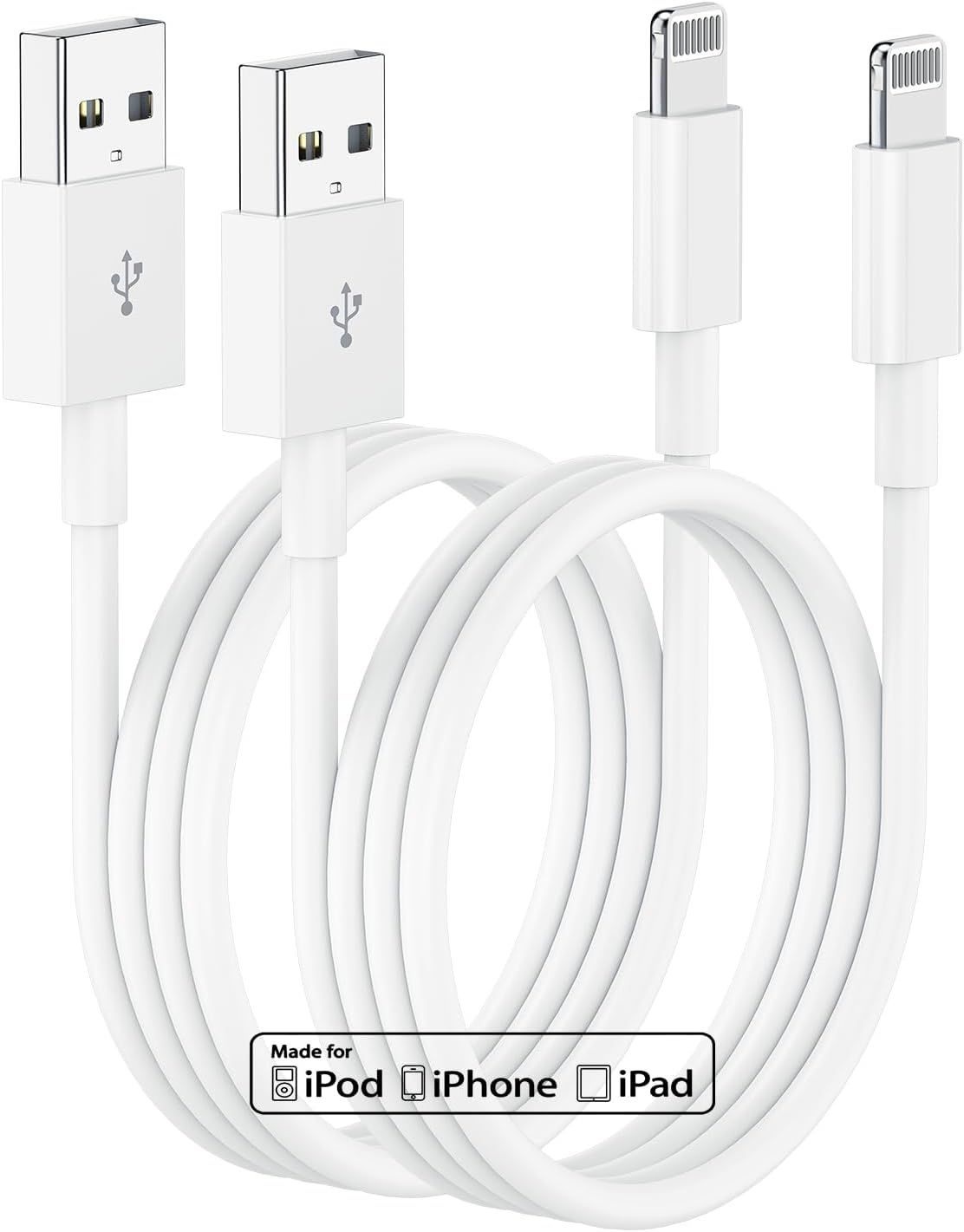 3ft iPhone Charger, [ Apple Certified ] Apple Charging Cord, 3 Feet Original Lightning to USB Cable, 3 Foot iPhone Charging Cable for iPhone 14 Pro Max/14/13 Pro/13/12 Mini/11/XS/XR/8/7/6S/5/SE,iPad