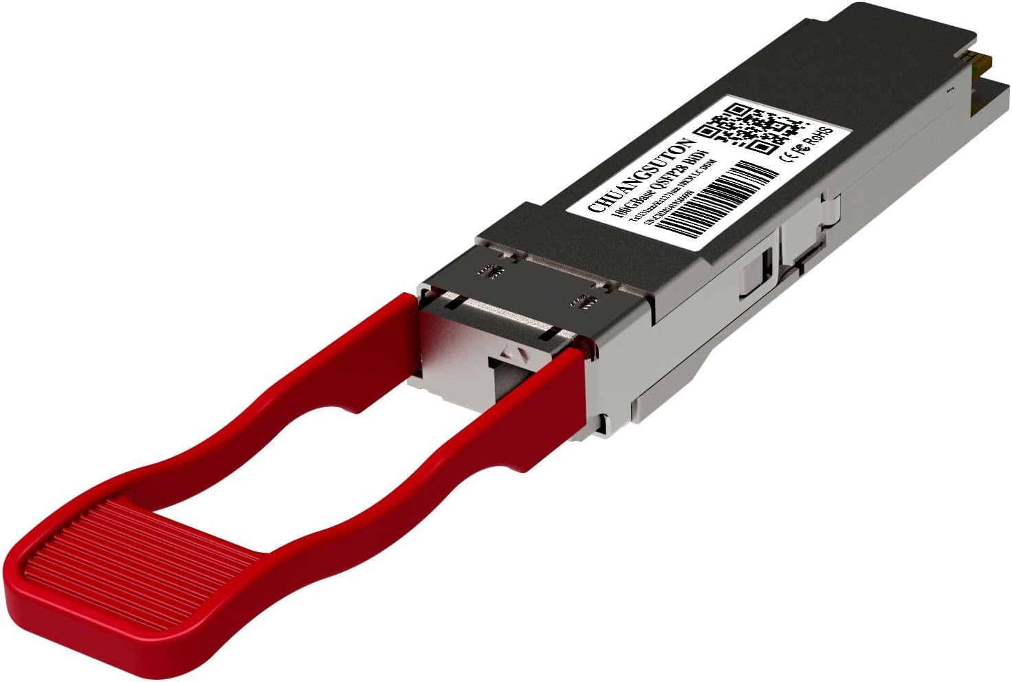 100G QSFP28 BiDi LR1 Optical Transceiver Module for Cisco 100GBASE-BX10-U, 1331nm TX / 1271nm RX, 10km, DDM, Simplex LC/UPC, Single-Mode Fiber