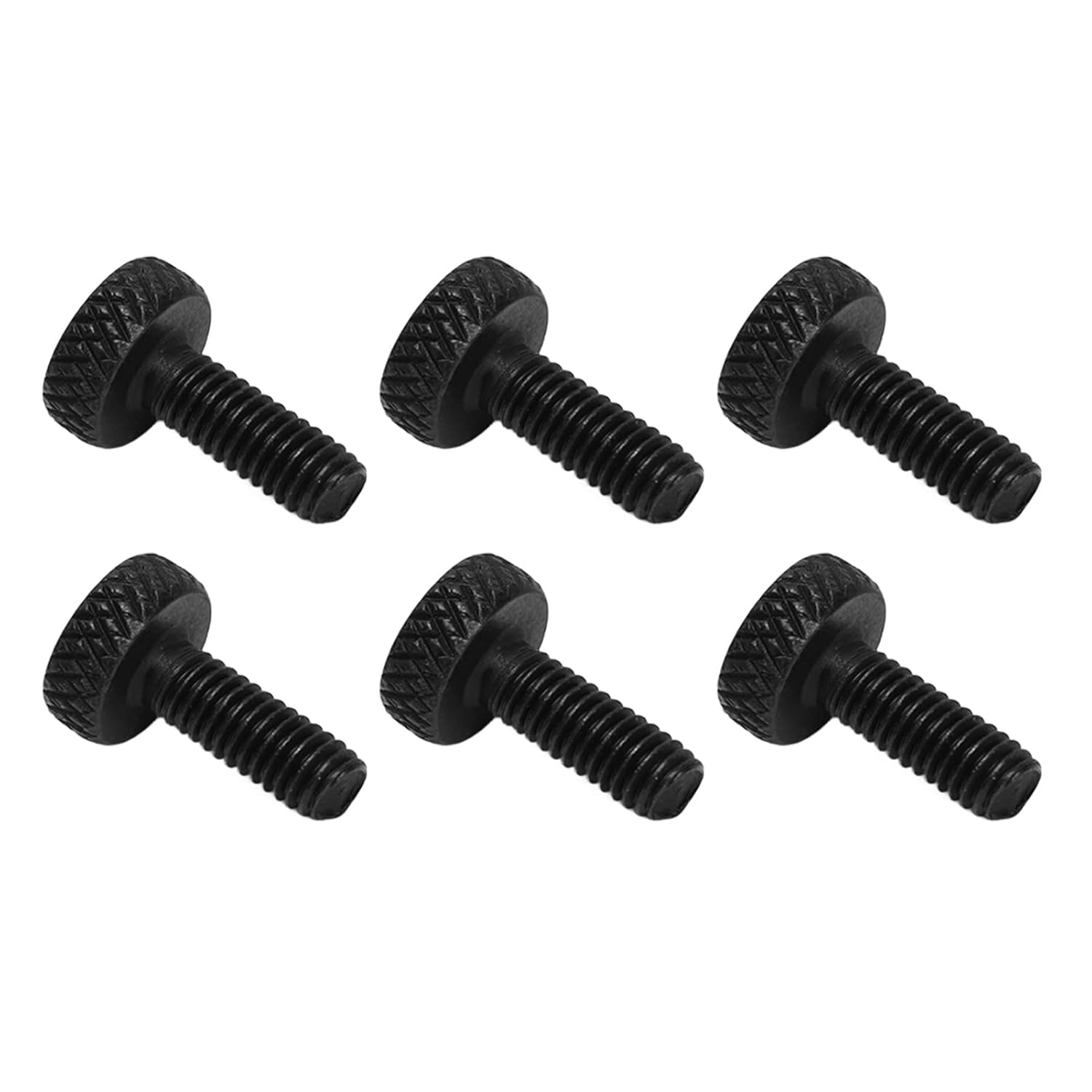 Tremolo Bridge Fine Tuning Screw, 6 Pcs Electric Guitar Fine Tuning Screw M4 Thread Metal Beautiful for Replacement(Black)