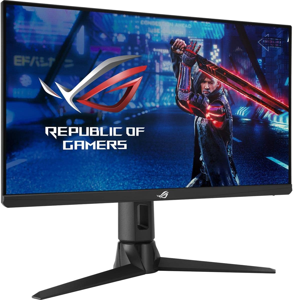 ASUS ROG Strix 24.5” 1080P Gaming Monitor (XG256Q) – Full HD, Fast IPS, 180Hz, 1ms, G-Sync Compatible/FreeSync, DisplayPort, HDMI, DisplayHDR400 , BLACK