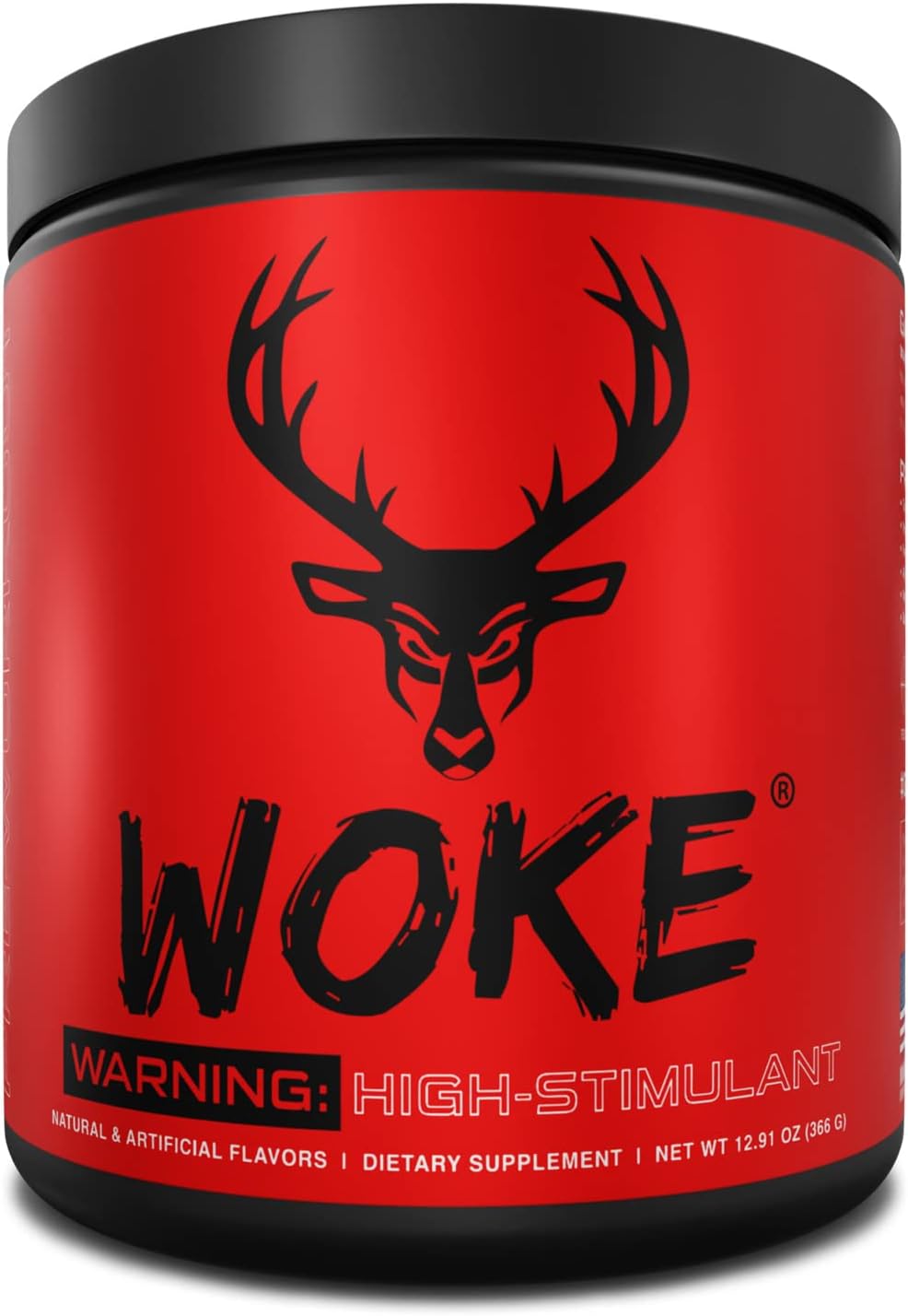 Bucked Up – Woke – HIGH STIM Pre Workout – Best Tasting – Focus Nootropic, Pump, Strength and Growth, 30 Servings (Grape)