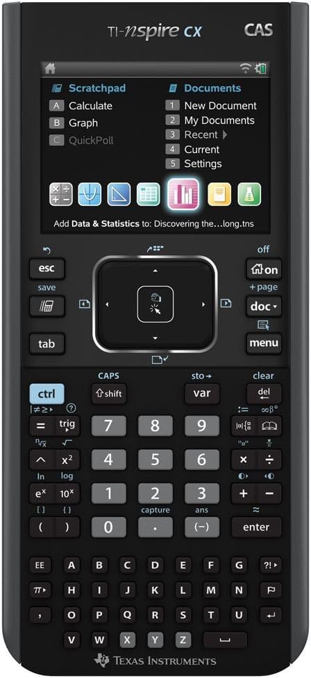 Texas Instruments TI Nspire CX CAS Graphing Calculator (Certified ) (Renewed)