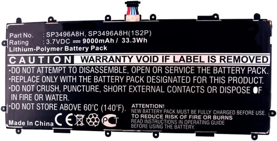 Synergy Digital Tablet Battery, Compatible with Google Nexus 10 Tablet Battery (3.7, Li-Pol, 8000mAh)