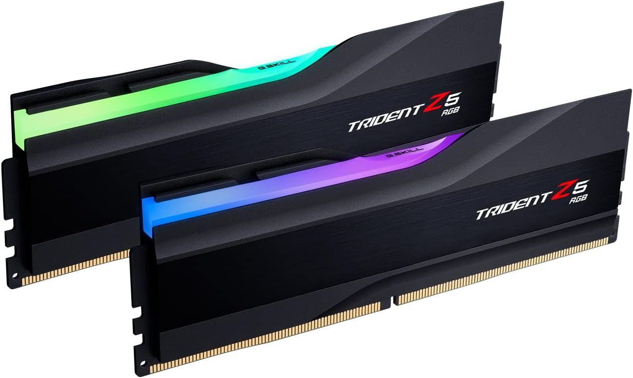 64GB G.Skill DDR5 Trident Z5 RGB 6400MHz CL32 1.40V Dual Channel Kit 2X 32GB Black