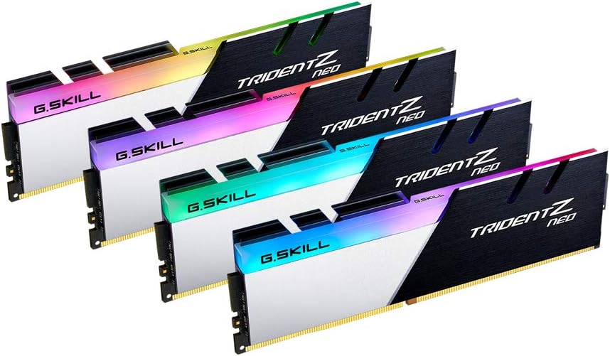 G.SKILL Trident Z Neo Series (Intel XMP) DDR4 RAM 64GB (4x16GB) 3600MT/s CL16-19-19-39 1.35V Desktop Computer Memory UDIMM (F4-3600C16Q-64GTZNC)