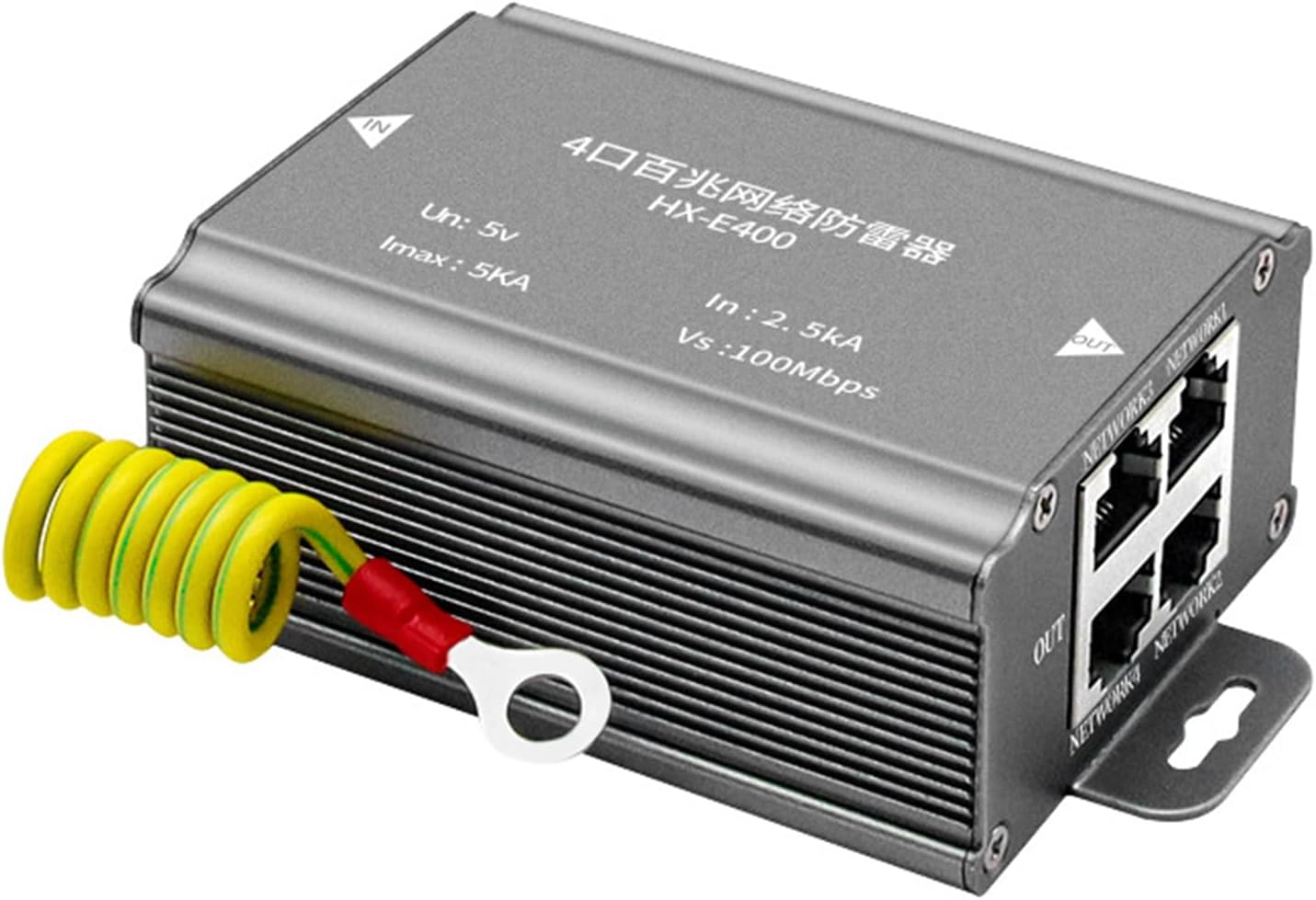 Ethernet Protector Networking Arrester Networking Suppressor Quickly Response and High Capacity