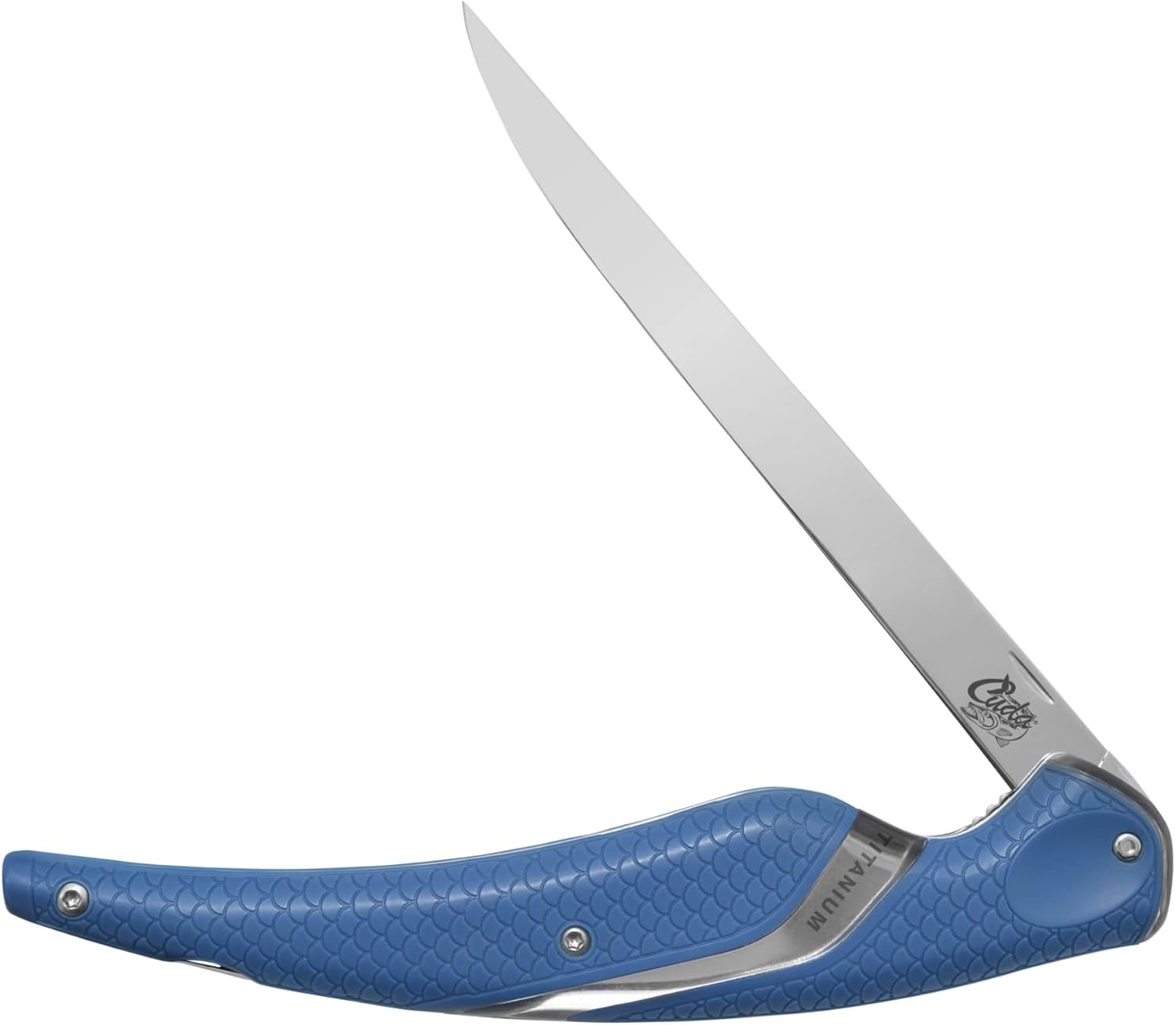 Cuda Folding Titanium Bonded Fillet Knife, 6 1/2″, 18205