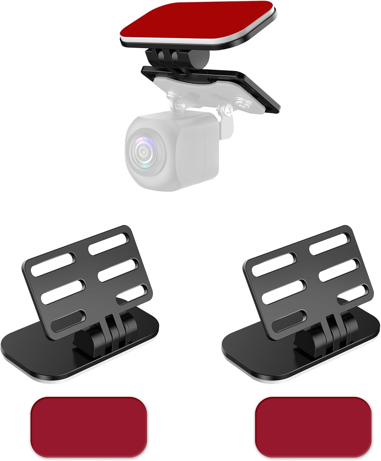 Pixelman Rear Camera Holder,(Adhesive-2PCS) Universal Back Windshield Backup Camera Mount,Rear View Camera Bracket,Rear Window Camera Mount,Dash Cam Mirror Camera Reverse Camera Mount