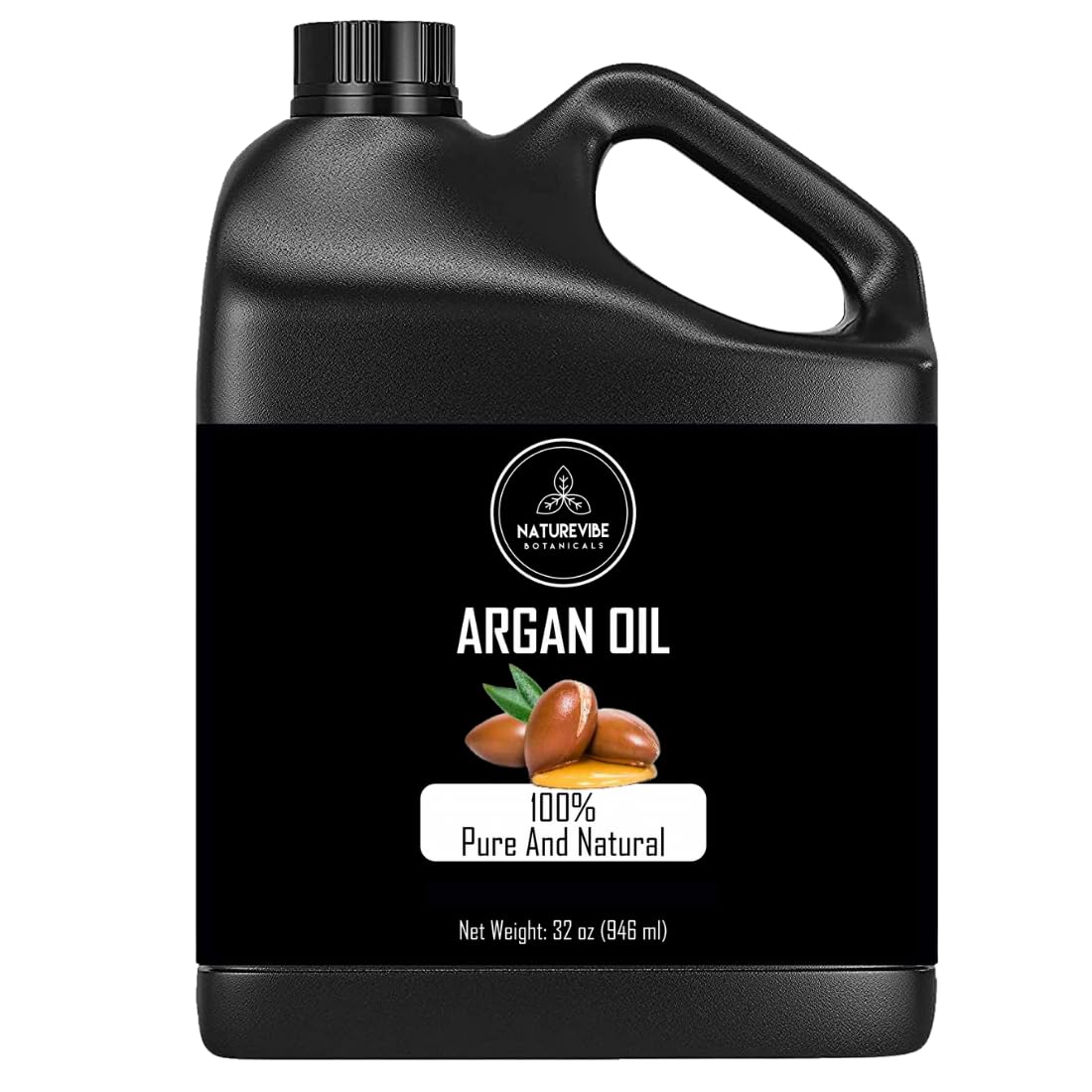 Naturevibe Botanicals Argan Oil 32 Ounces | 100% Pure and Natural | Great for Skin Care and Hair Care