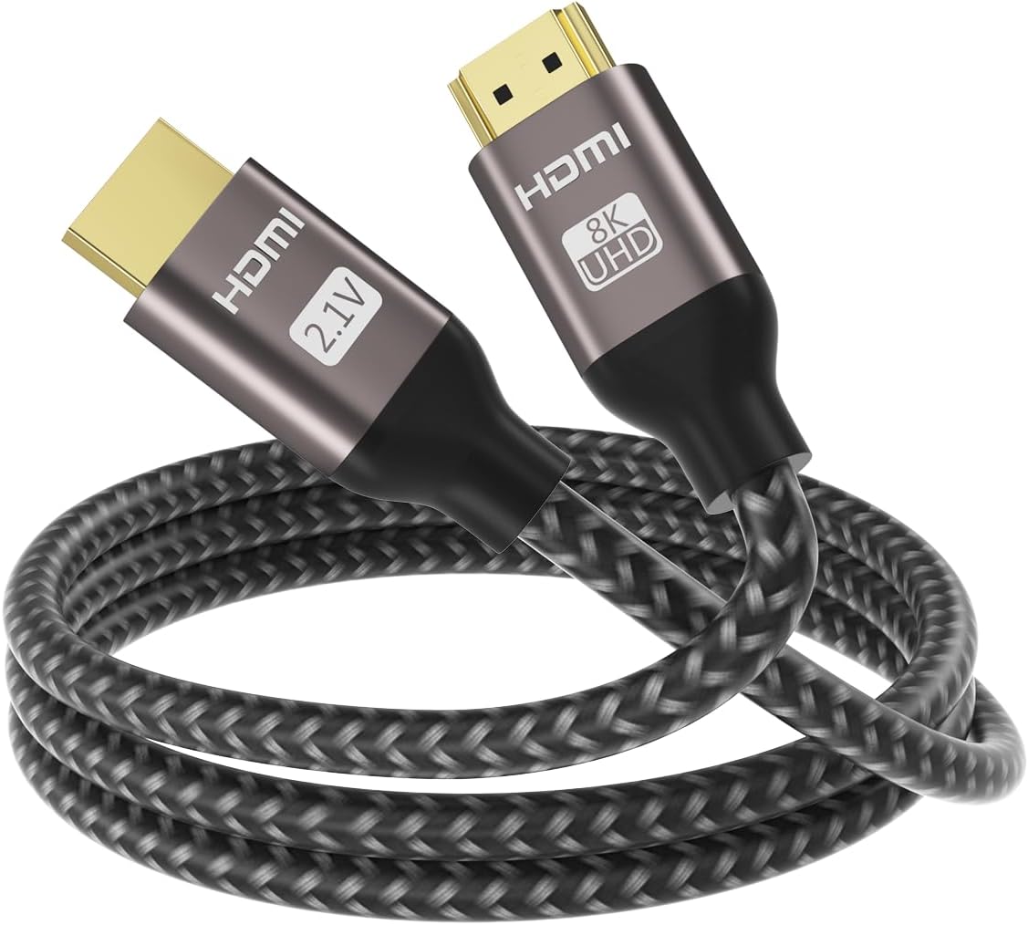 MT-VIKI 8K@60Hz HDMI Cable 4K@120Hz, 48 Gbps HDCP2.2& 2.3, Ultra High Speed HDMI Certified-【3.3FT/1M】