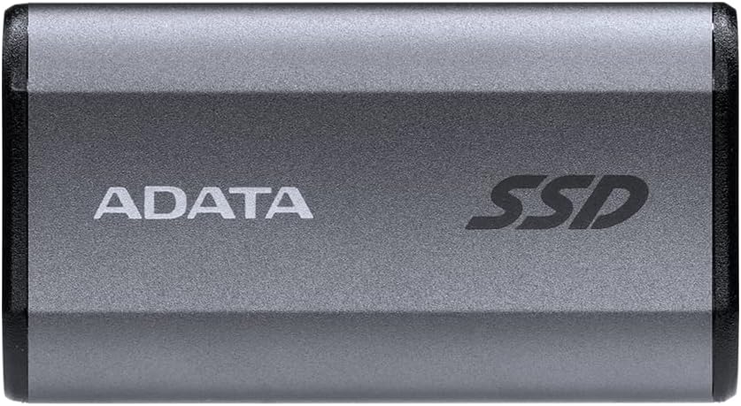 ADATA SE880 1TB – Up to 2000 MB/s- SuperSpeed USB 3.2 Gen 2×2 USB-C External Portable SSD Titanium (AELI-SE880-1TCGY)