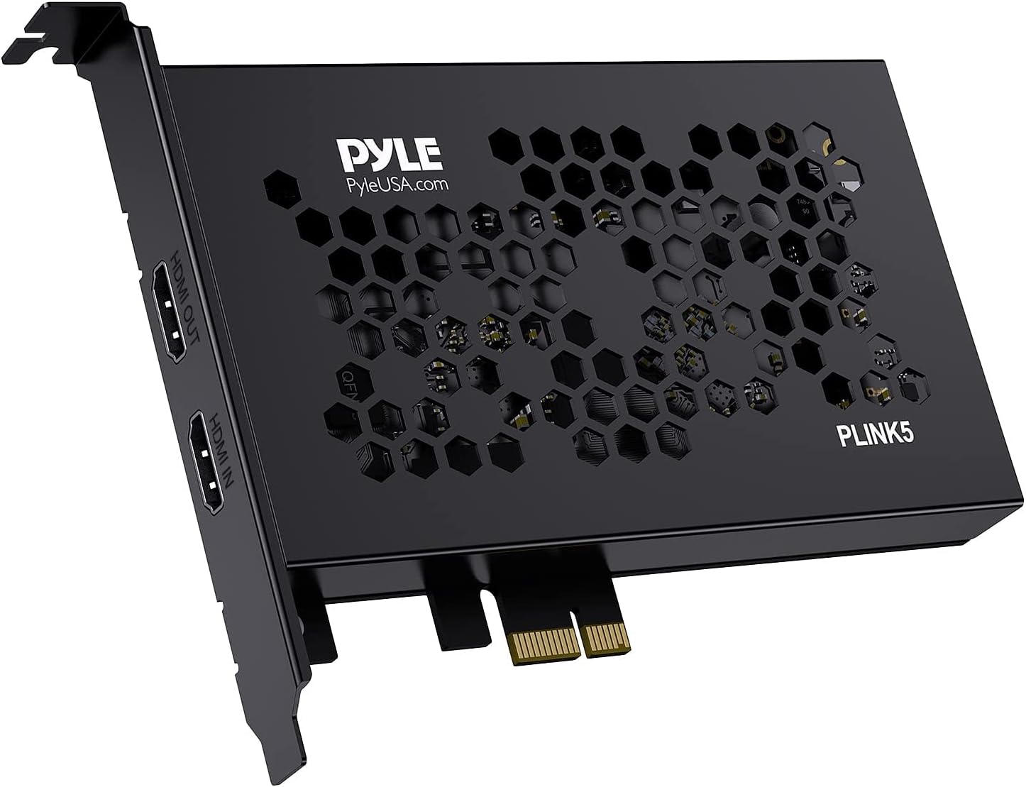 Pyle PLINK5 HDMI Video Capture Card By Pyle- PCI-E Gen2 4K HDMI-to-USB Audio-Video Recording- HD Zero-Lag&Ultra-Low Latency Live Broadcasting,Gaming,Streaming- Record Via DSLR Camcorder or Action Cam