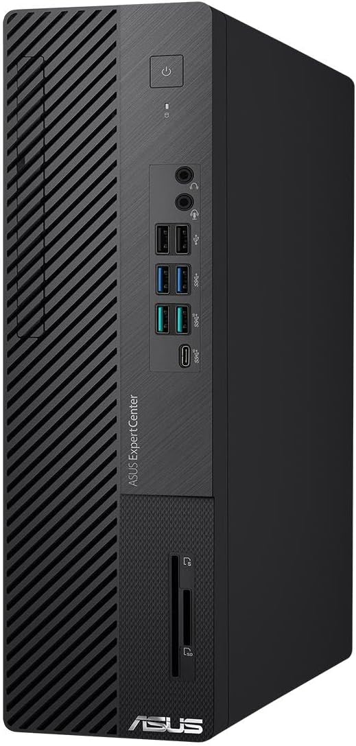 ASUS ExpertCenter D500SD Small Form Factor Desktop PC, Intel Core i5-12400, 8GB DDR4 RAM, 512GB PCIe SSD, TPM, Windows 11 Pro, Black, D500SD-XH503