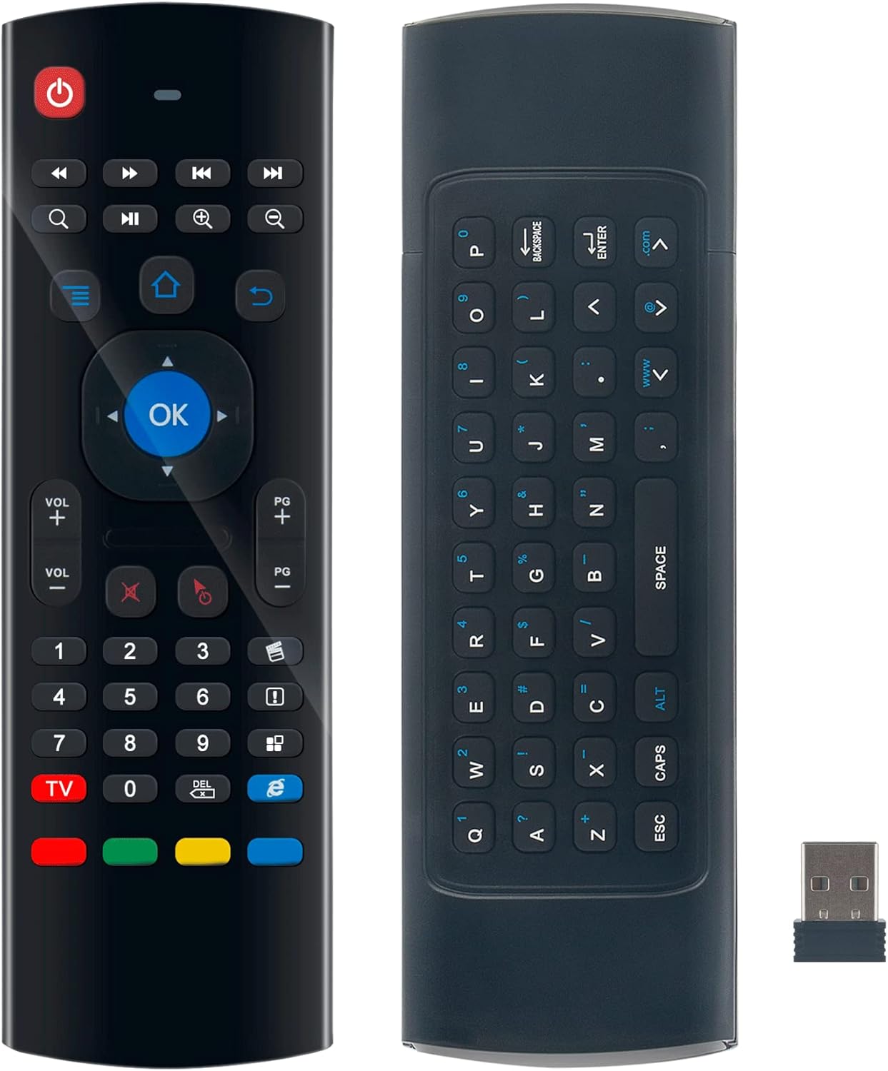 2.4G Motion Sensing Air Mouse Keyboard MX3 Infrared Remote Control with IR Learning Funtion Applicable for Android TV Box Mini PC Smart TV Projector HTPC