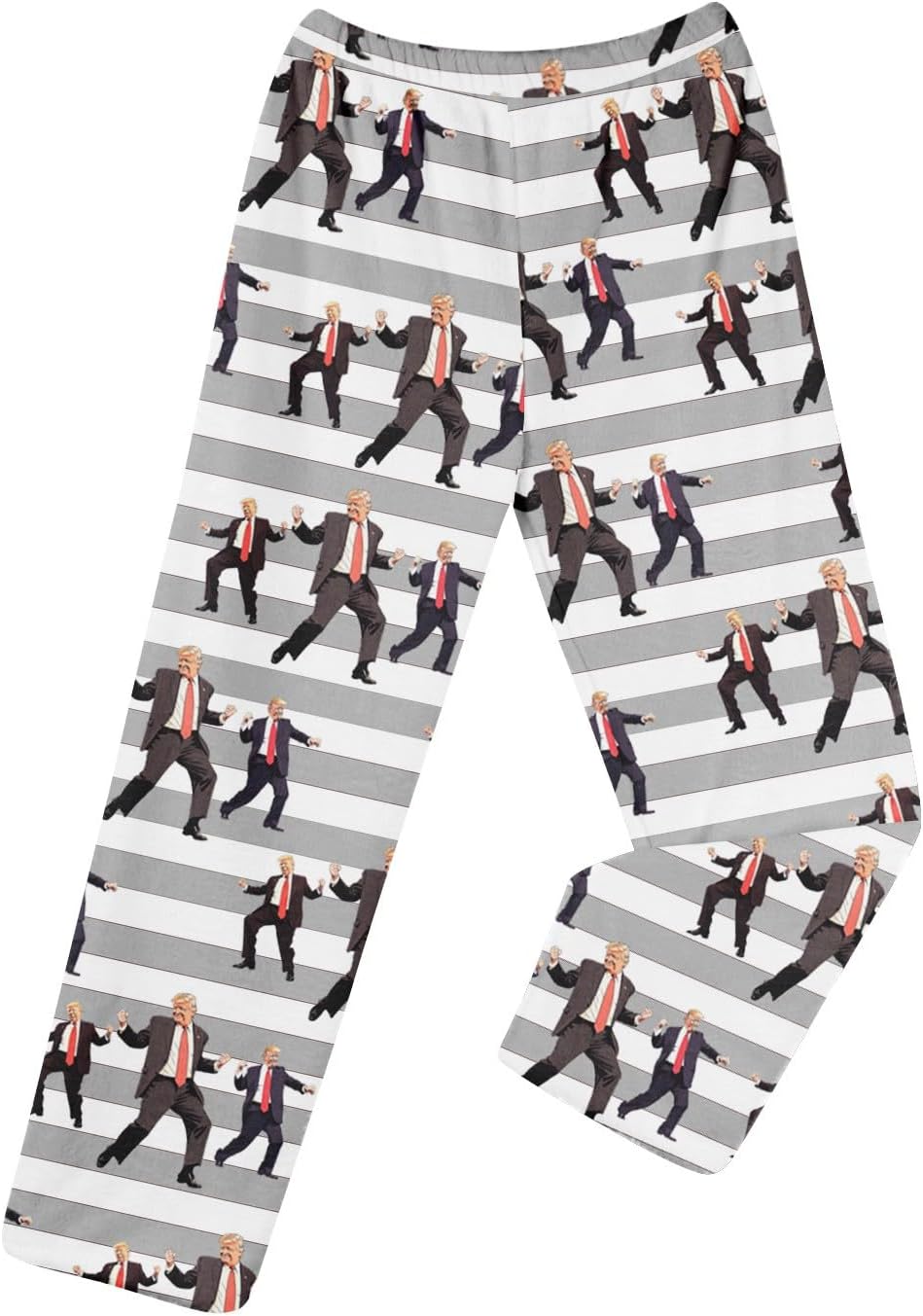 Dancing Trump Pjs Elastic Waist Pajamas Flannel Pajama Pants Women Mens Relaxed Fit Pajama