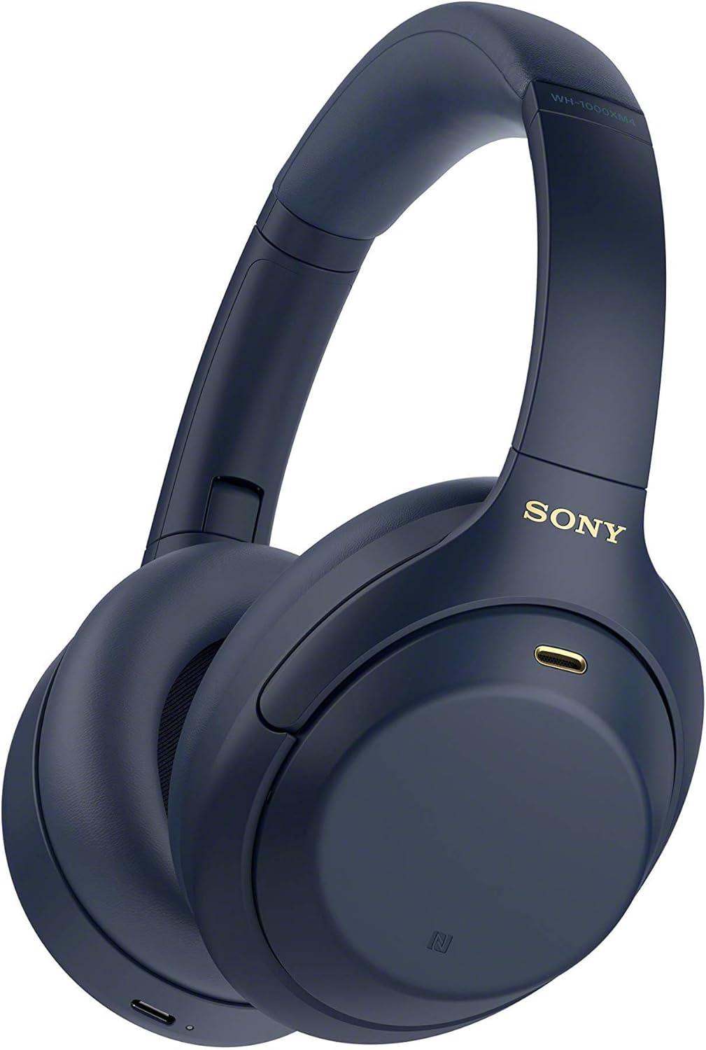 Sony WH-1000XM4 Wireless Premium Noise Canceling Overhead Headphones with Mic for Phone-Call and Alexa Voice Control, Midnight Blue WH1000XM4